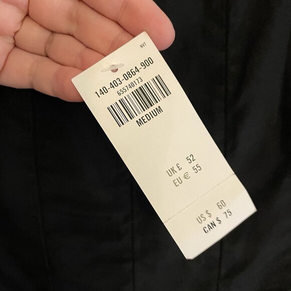 Abercrombie & Fitch M Puff Sleeve Shine Cotton-Blend Squareneck Corset Top NWT - Picture 9 of 14